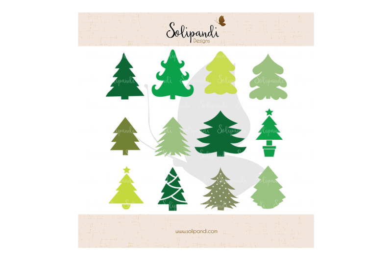 Christmas Tree Bundle - SVG and DXF Cut Files - for Cricut, Silhouette ...