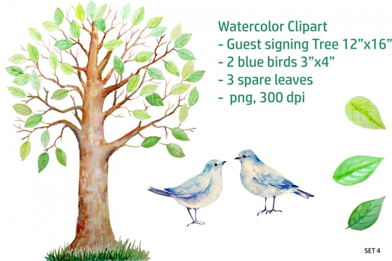 Подписать дерево. Two little Blue Birds up in a Tree Coloring. Guest Bird.