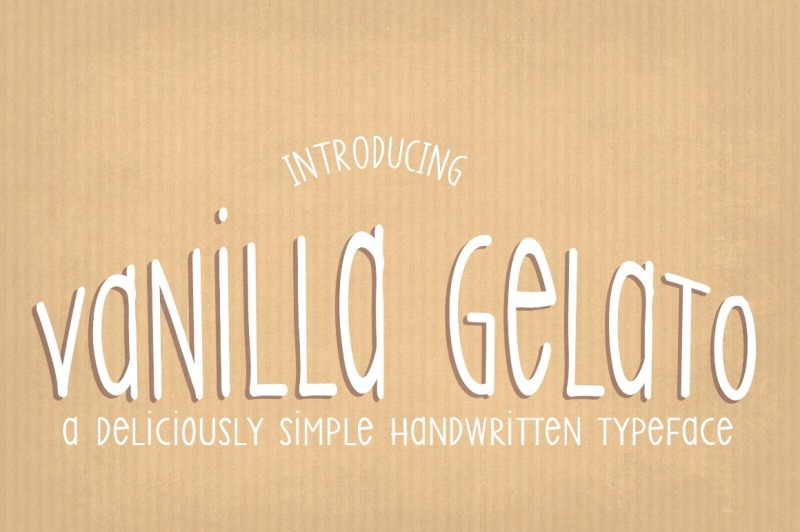 Vanilla Gelato Handwritten Font By Sabrina Schleiger Design Thehungryjpeg Com