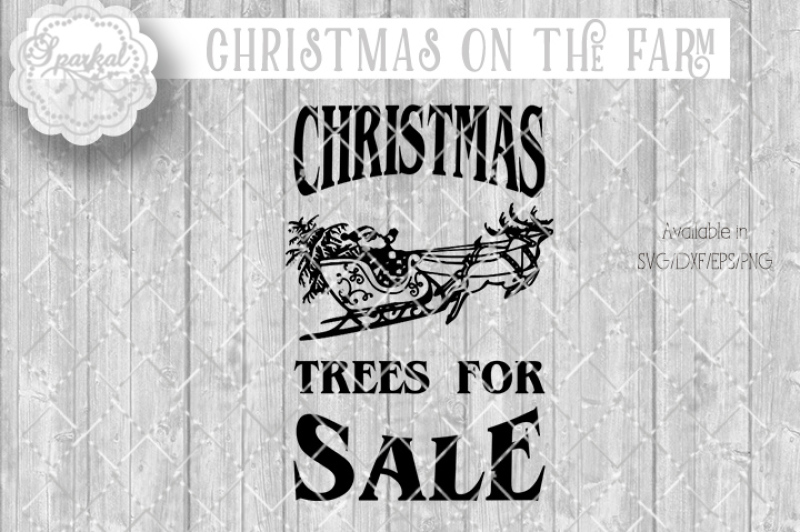 Christmas Tree Sale Svg Eps Dxf Png By Sparkal Designs Thehungryjpeg Com