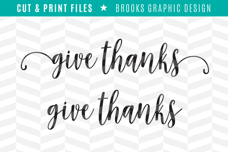 Free Give Thanks Dxf Svg Png Pdf Cut Print Files Crafter File All Free Svg Cut Files