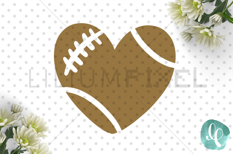 Download Football Heart / SVG PNG DXF By Lilium Pixel SVG ...