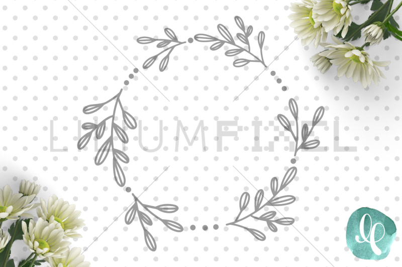 Download Free Fancy Leaf Wreath Monogram Svg Png Dxf Crafter File Free Svg Cut Files The Best Designs