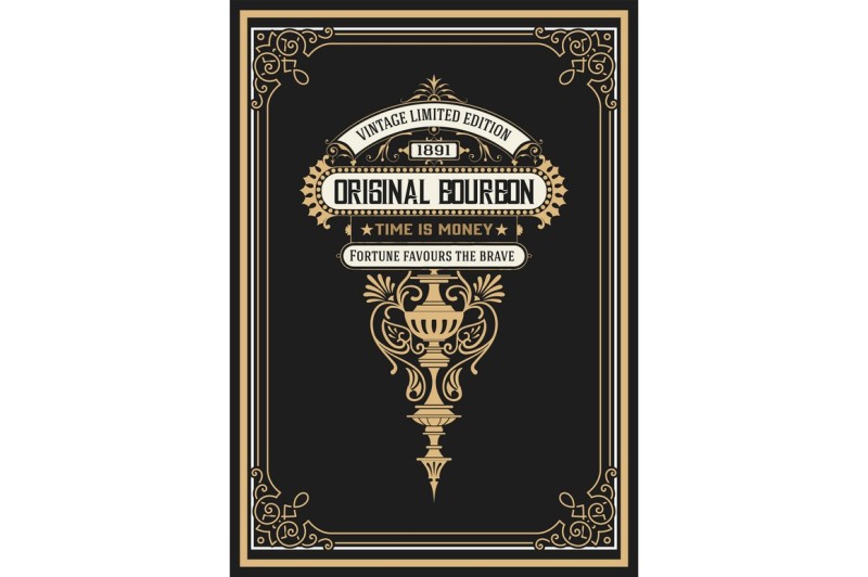 Vintage Whiskey Label By OneVectorStock | TheHungryJPEG