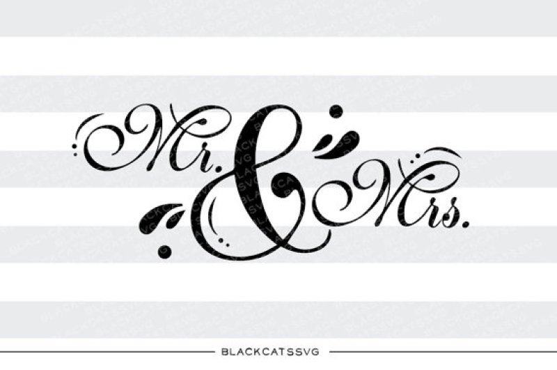 Download Mr And Mrs Svg File By Blackcatssvg Thehungryjpeg Com