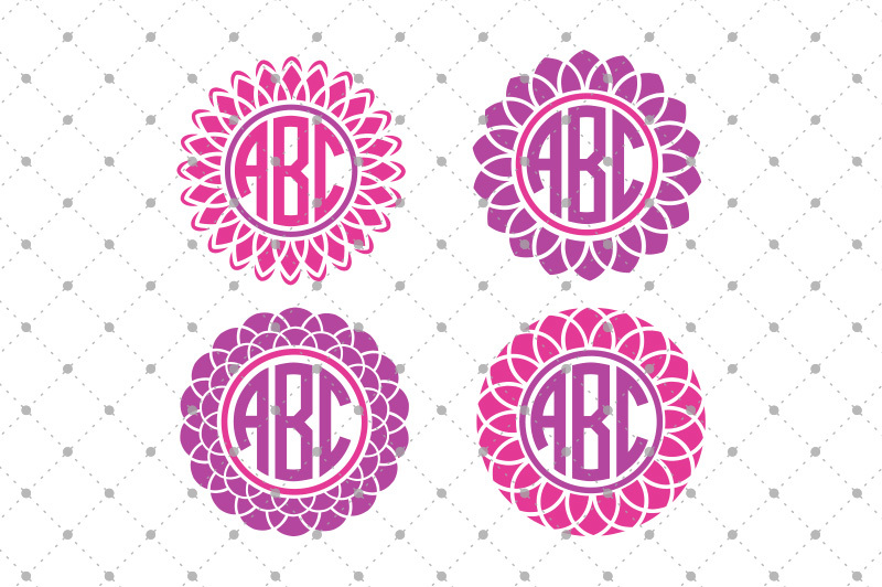 Free Flower Monogram Frames Files Crafter File Best Download Free Svg Files For Cricut Silhouette