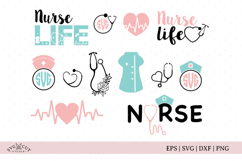 Nurse Life Files By SVG Cut Studio | TheHungryJPEG