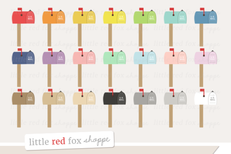 red mailbox clipart