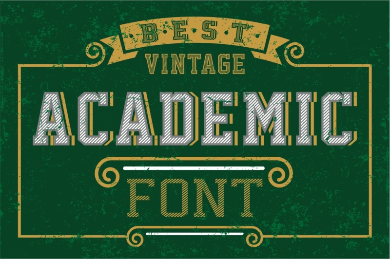 Best Vintage Academic Font By Vintage Font Lab TheHungryJPEG