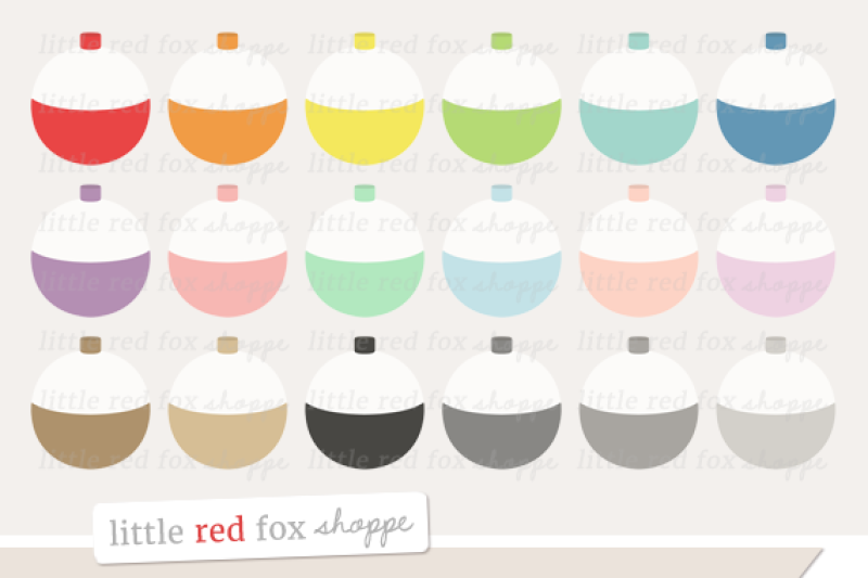 Fishing Bobber Clipart By Little Red Fox Shoppe