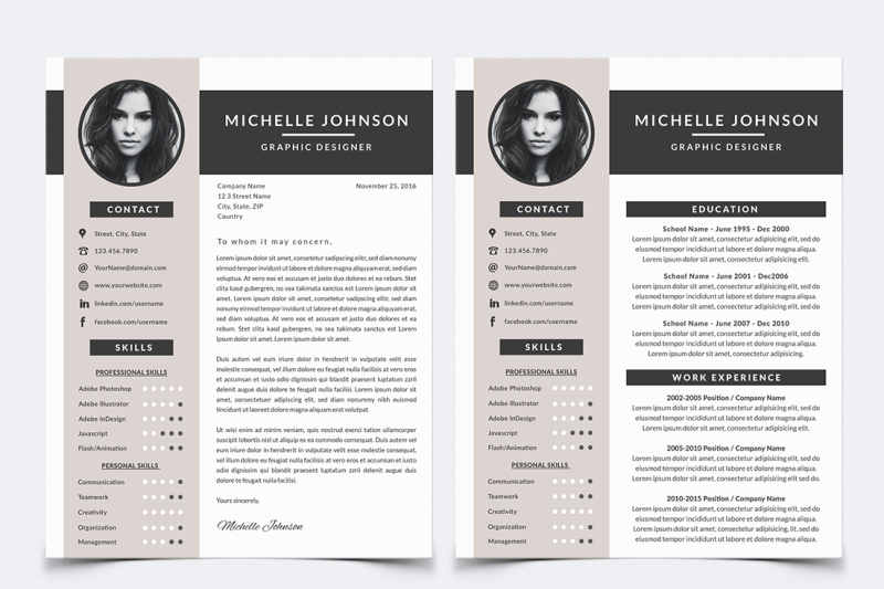 Resume Adobe Photoshop Templates Samples Filetype Pdf