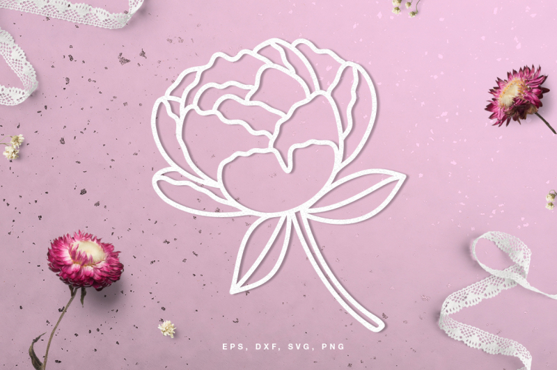 Download Free Floral Peony Digital Cut File Svg Dxf Png Eps Crafter File The Big List Of Places To Download Free Svg Cut Files SVG Cut Files