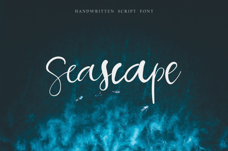 Seascape Script Font By Anmark Thehungryjpeg Com