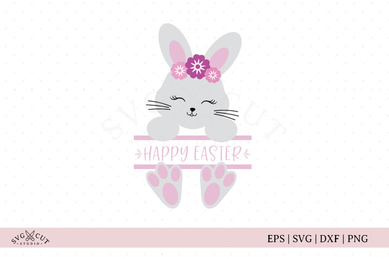 Split Easter Bunny SVG files By SVG Cut Studio | TheHungryJPEG