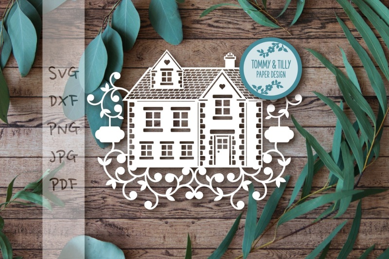 Swirl Family Home SVG DXF PNG PDF JPG By Tommy and Tilly Design ...