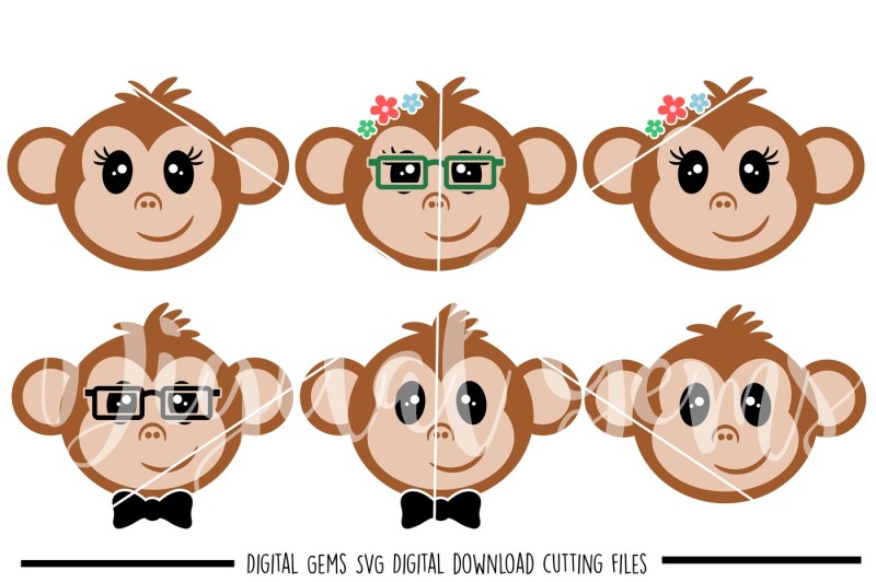 Download Monkey Face Svg Dxf Eps Png Files Download Free Svg Files Creative Fabrica PSD Mockup Templates