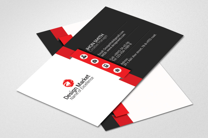 Business Cards / Contact Cards By Designhub | TheHungryJPEG