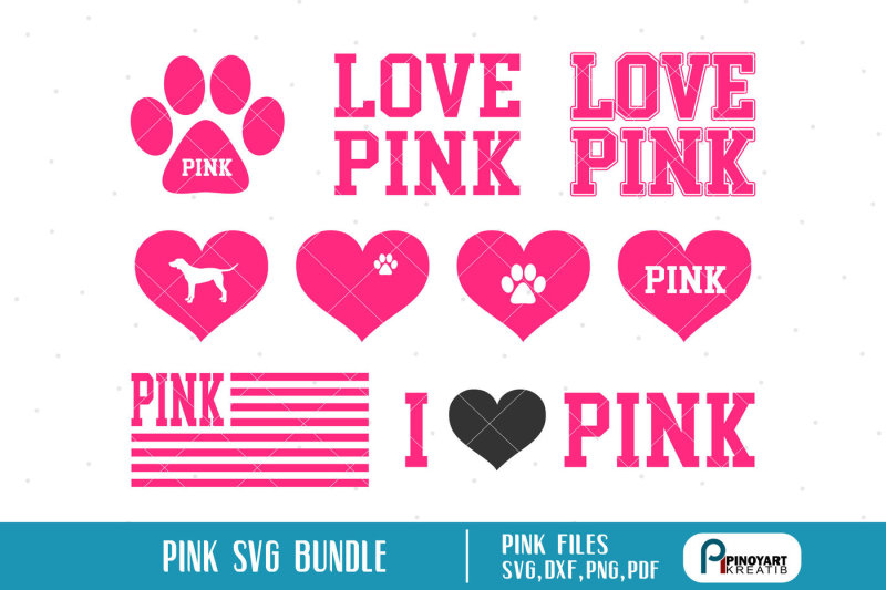 Download pink svg,pink svg file,pink dxf file,love pink svg,love ...
