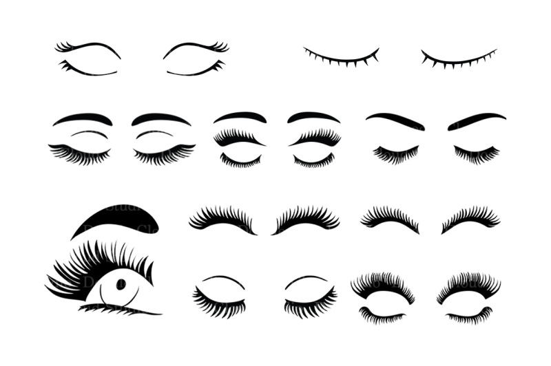 Download Eyelashes Svg Eyelash Svg Files For Silhouette Cameo And Cricut