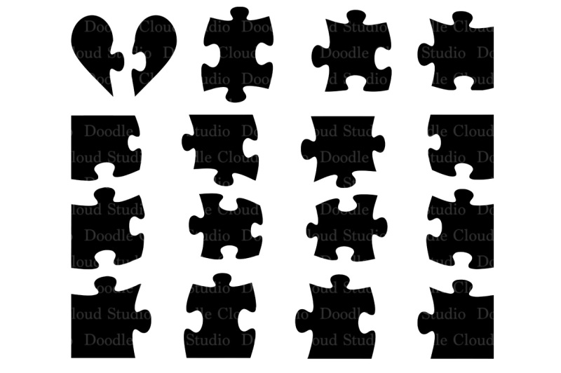 Download Free Puzzle Svg Jigsaw Puzzle Piece Svg For Silhouette Cameo And Cricut Crafter File