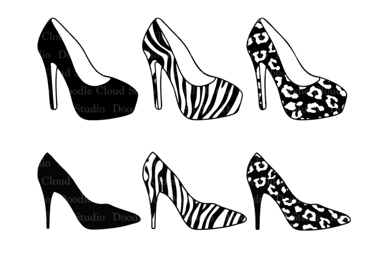 Free Women S High Heel Shoes Svg Files For Silhouette Cameo And Cricut Crafter File Download Free Svg Cut Cut Files