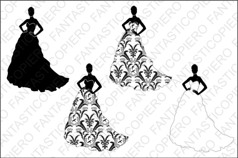 Download Free Woman In Dress Svg And Png Transparent Files Crafter File Download Free Svg Cut Files Cricut Silhouette Design