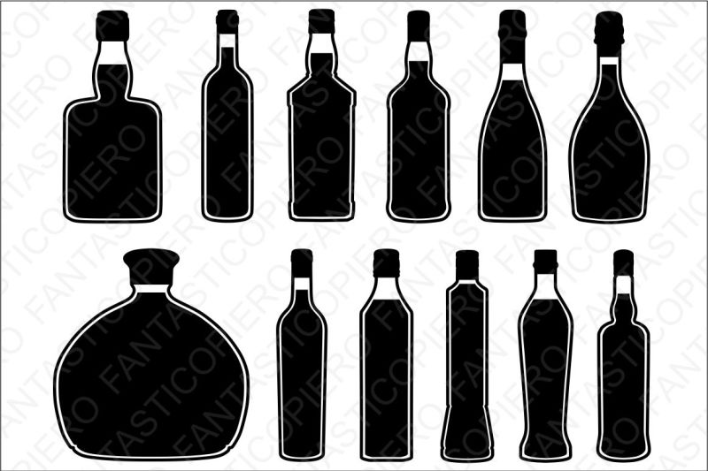 Download Free Bottles Svg Files For Silhouette Cameo And Cricut Crafter File