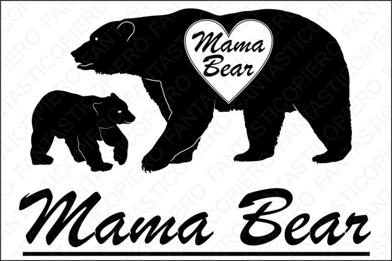 Download Mama Bear SVG files for Silhouette Cameo and Cricut. By ...