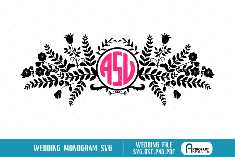 Download wedding svg,wedding monogram svg,wedding monogram frame svg,monogram By Pinoyart | TheHungryJPEG.com
