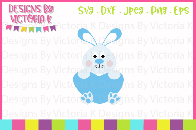 Free Easter Svg Boy Bunny Heart Svg Dxf Cricut And Silhouette Cut Files ...