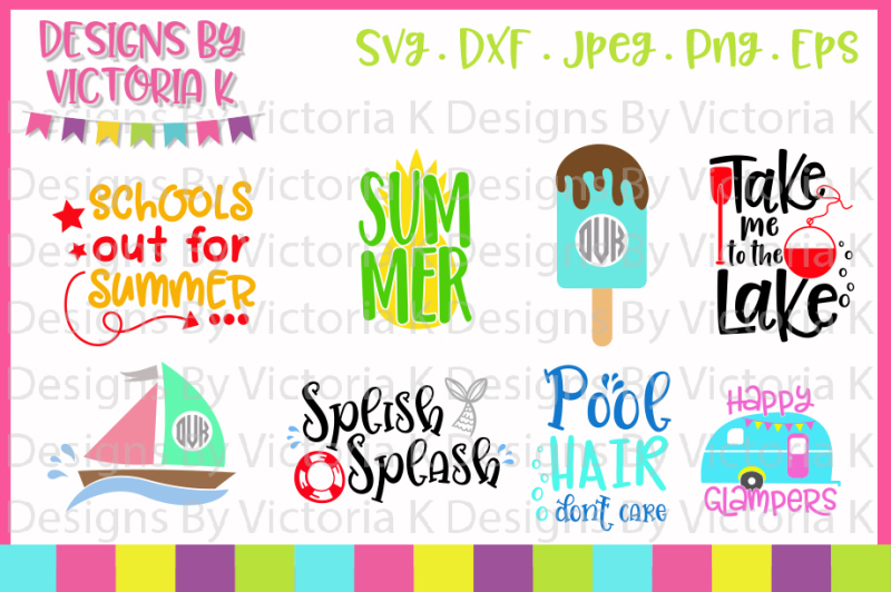 Download Free Summer svg bundle, Cricut, Silhouette, SVG, DXF, Cut Files Crafter File - Download Free SVG ...
