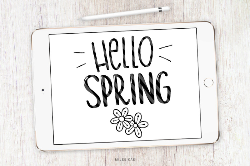 Free Hello Spring Svg Cutting File And Decal Crafter File Free Svg Jpeg Design Files For Cricut Cameo