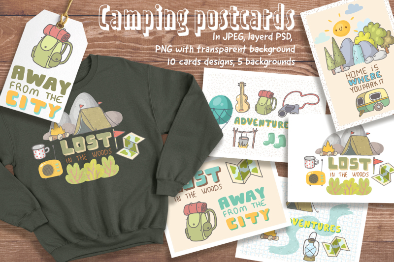 Download Camping Cards And Designs Download Free Svg Files Creative Fabrica SVG Cut Files