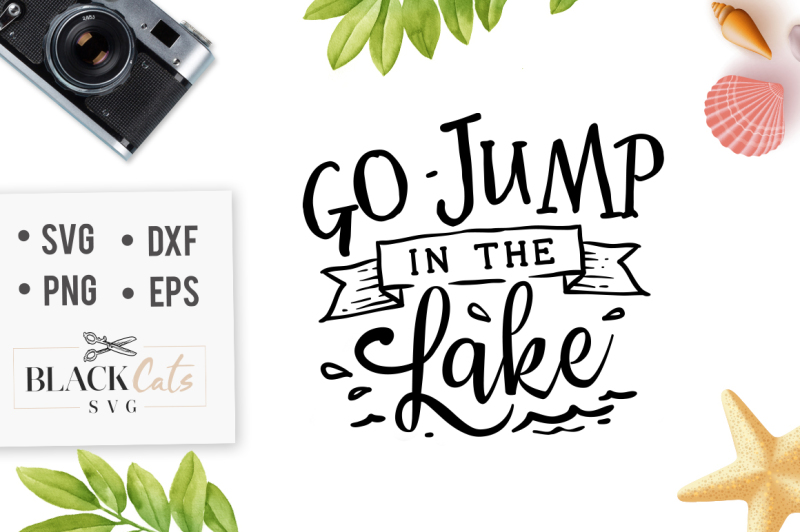 Download Go jump in the lake SVG By BlackCatsSVG | TheHungryJPEG.com