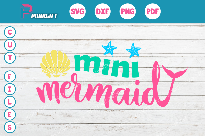 Download Free Mini Mermaid Svg Mermaid Svg File Mermaid Dxf File Beach Svg File Svg SVG DXF Cut File