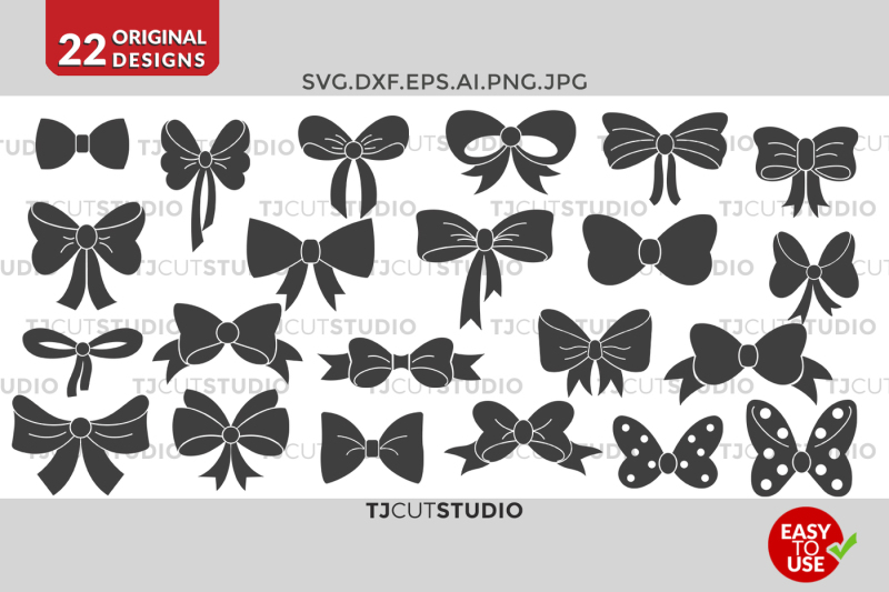 Download Free Free Bow Svg Collection Files For Silhouette Cameo Or Cricut Crafter File PSD Mockup Template