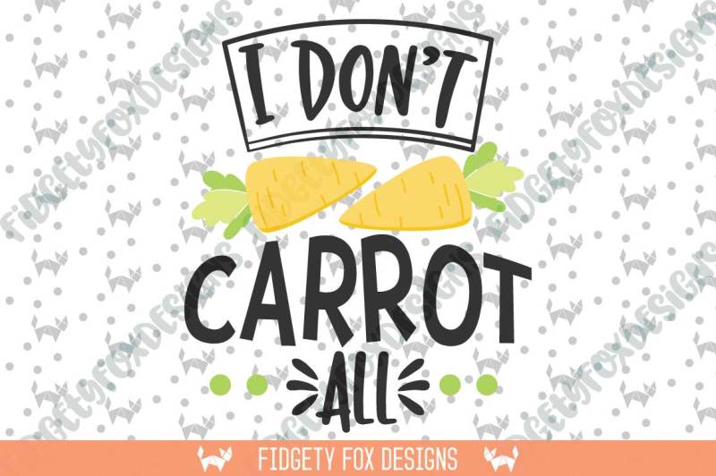 Carrot Easter Svg Dxf Cutting file for cameo and cricut By Fidgety Fox ...