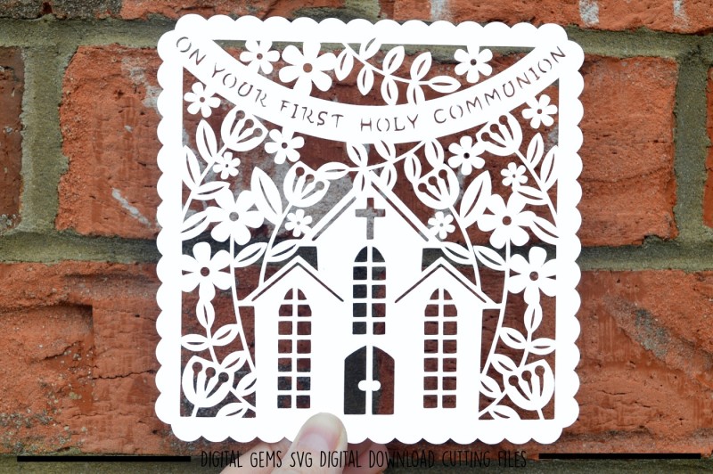 Download Free First Holy Communion Paper Cut Svg Dxf Eps Files Crafter File Free Craft Cut File Svg