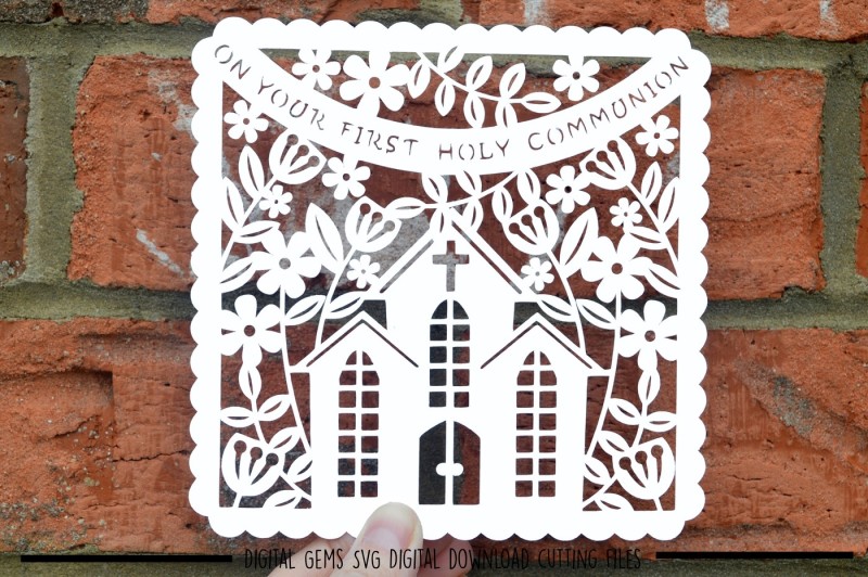 Free First Holy Communion Paper Cut Svg Dxf Eps Files Crafter File Free Craft Cut File Svg