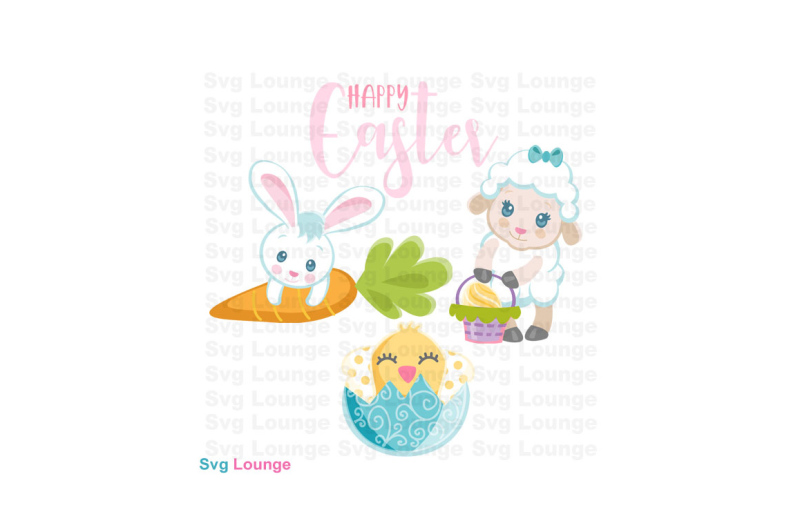 Free Happy Easter Svg Cut File Crafter File - Download Free Happy