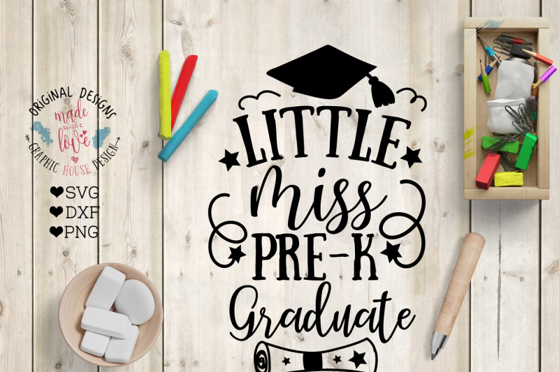 Download Free Little Miss Pre-K Graduate Crafter File