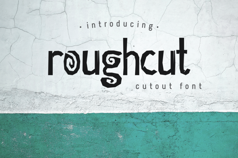 Roughcut font By ekmelica | TheHungryJPEG