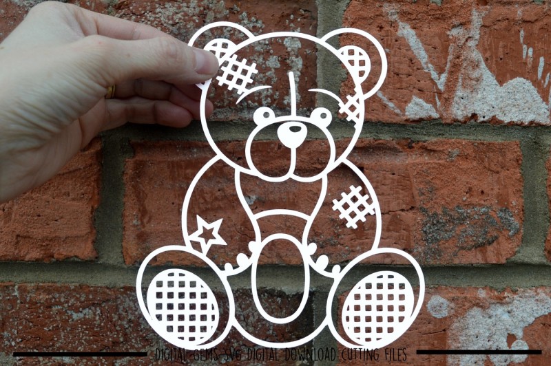 Free Teddy Bear Letter O Paper Cut Svg Dxf Eps Files Crafter File Svg File Free Cameo