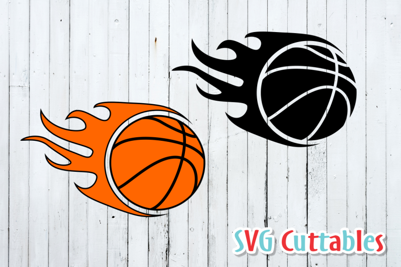 Download Basketball Flames Scalable Vector Graphics Design Free Cricut Svg File Logo