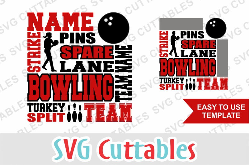 Bowling Subway Art Design The Best Free Svg Files For Cricut