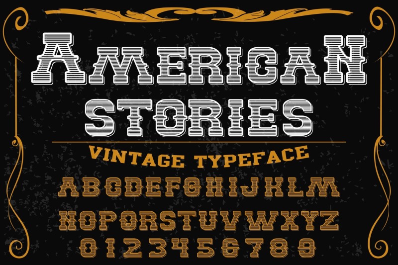 Vintage Alphabet Typeface Handcrafted Vector Label Design Stories By Vintage Font Thehungryjpeg Com