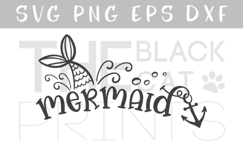 Download Free Mermaid Svg Dxf Png Eps Crafter File Free Svg Files For Cricut Silhouette Sizzix SVG, PNG, EPS, DXF File