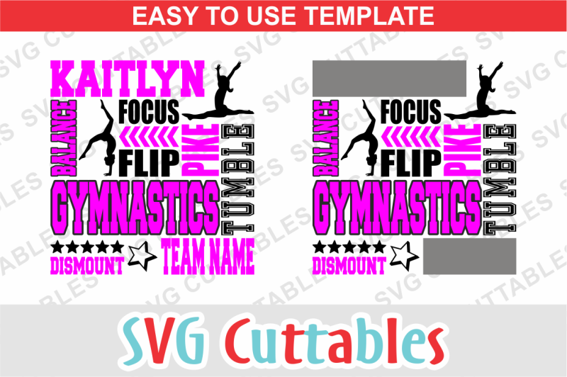 Download Free Gymnastics Subway Art Crafter File Free Svg Cut Files Cricut Silhouette SVG, PNG, EPS, DXF File