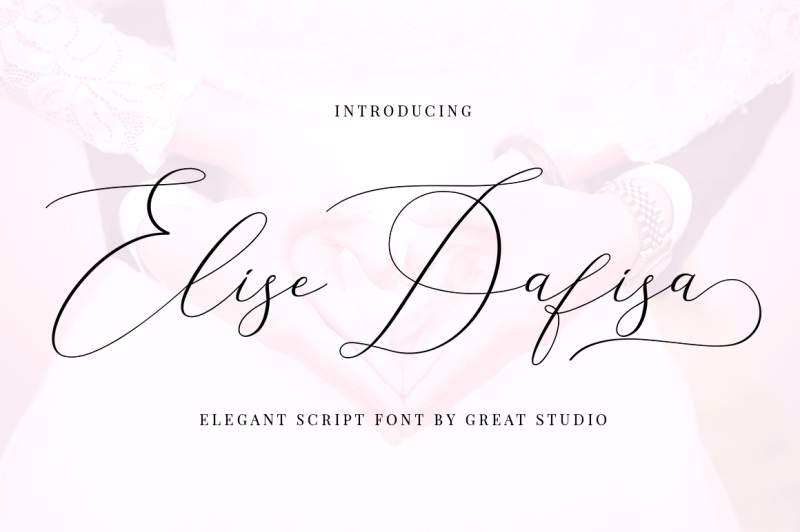 Elise Dafisa Elegant Script Font By Great Studio Thehungryjpeg Com
