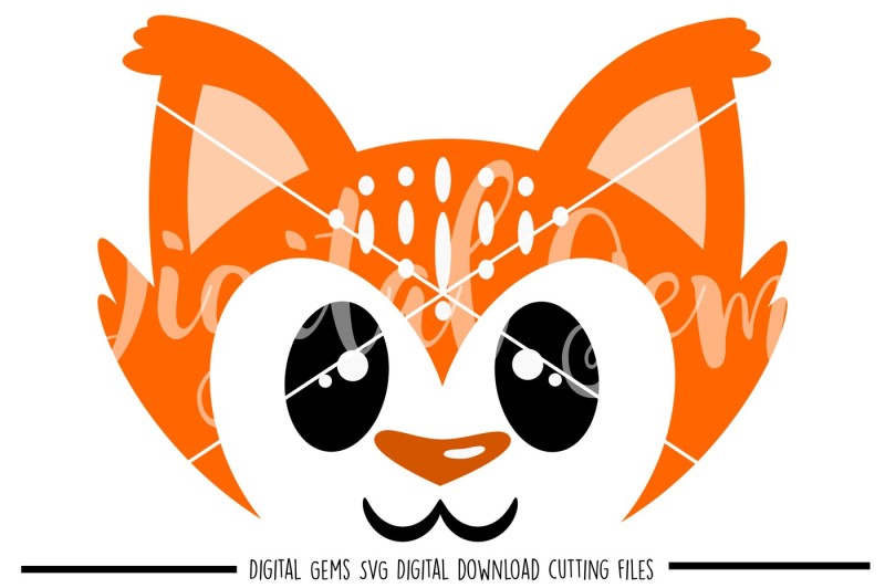 Fox face SVG / DXF / EPS / PNG Files By Digital Gems | TheHungryJPEG.com
